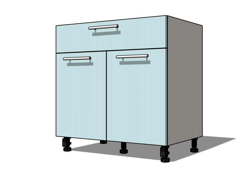 Открывание фасадов и выдвижных ящиков кликом