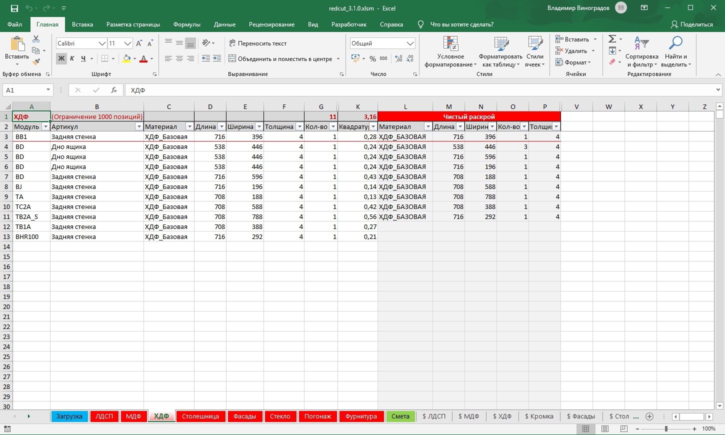 Обновление обработчика отчётов Redcut 3.1.0