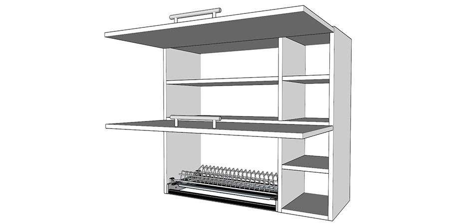Новые модификации кухонных шкафов с сушкой