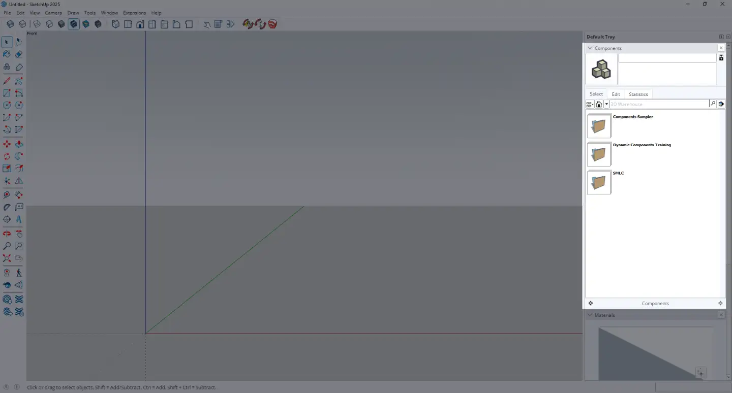 SketchUp Components window