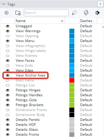 EasyKitchen tag list