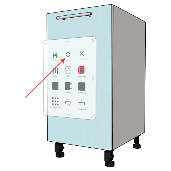 Kitchen module with dynamic redraw button