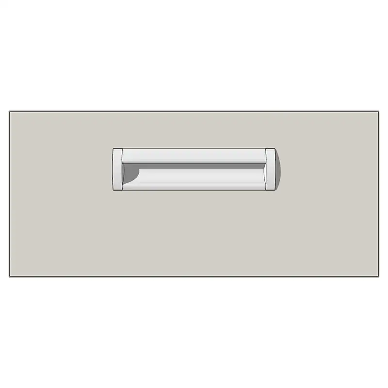 Мебельный фасад с врезной ручкой 7001