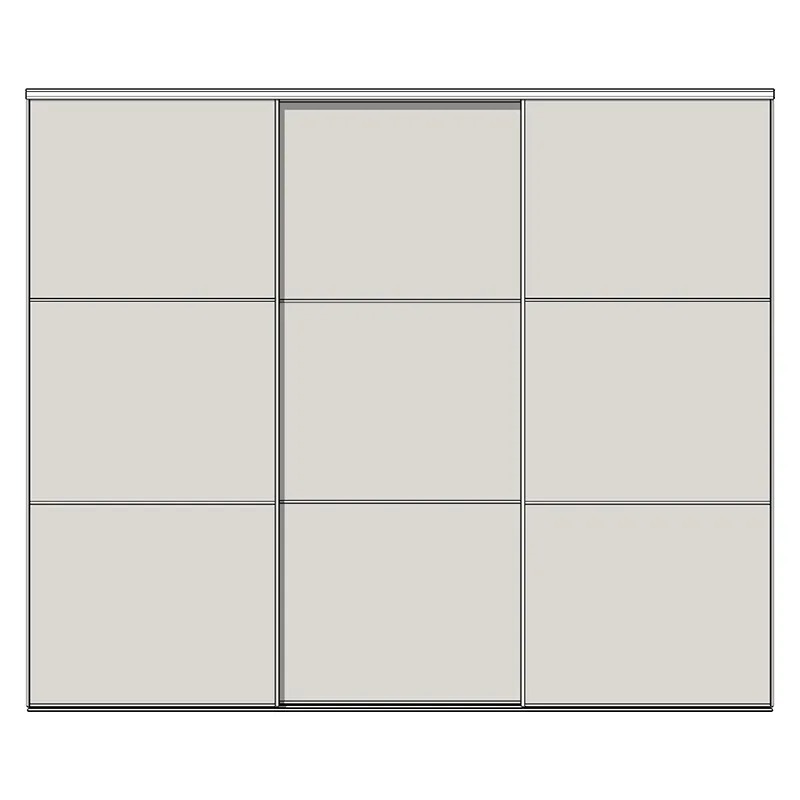 Система дверей-купе Modusline, 3 двери, двойной трек, 3 вставки