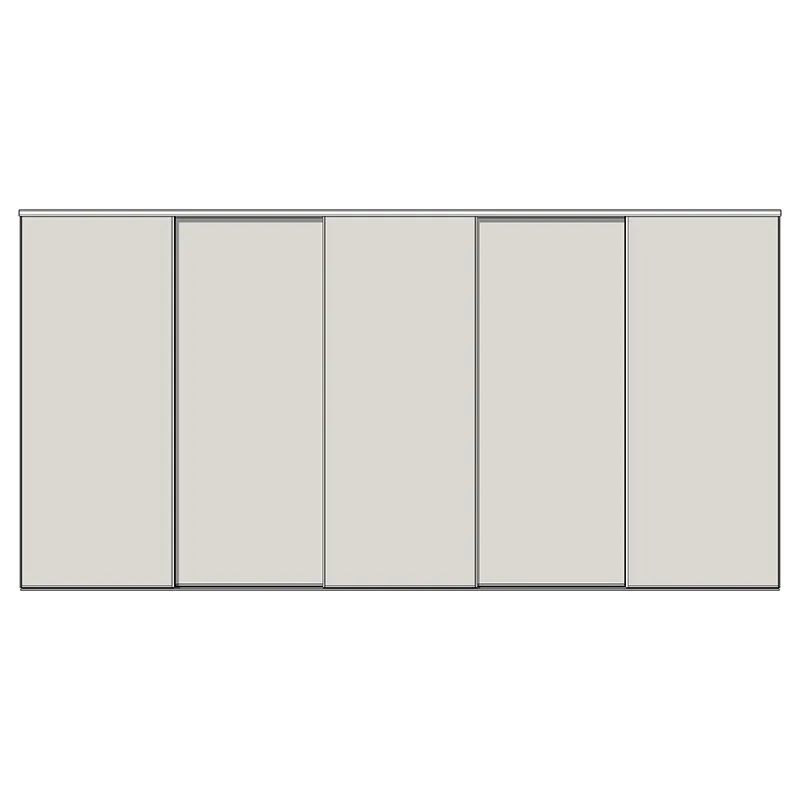 Система дверей Modusline, 5 дверей, двойной трек, 1 вставка