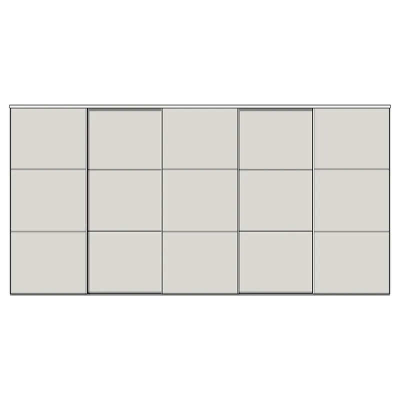 Система дверей-купе Modusline, 5 дверей, двойной трек, 3 вставки