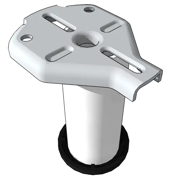 Ножка мебельная опорная накладная