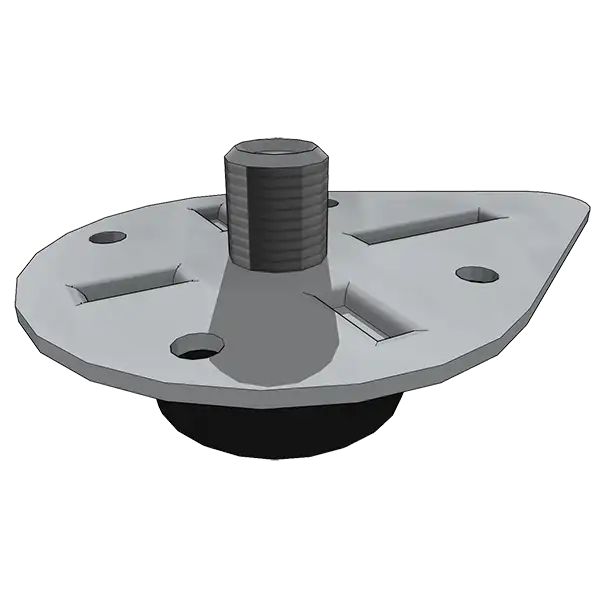 Ножка мебельная опорная усиленная