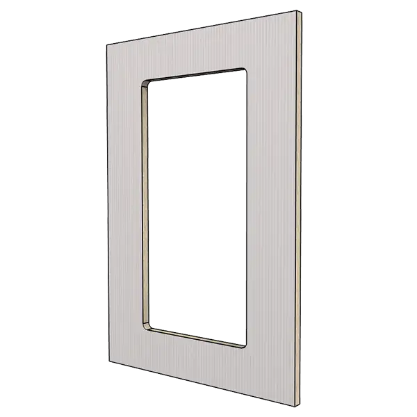 Фронтальная мебельная панель с вырезом