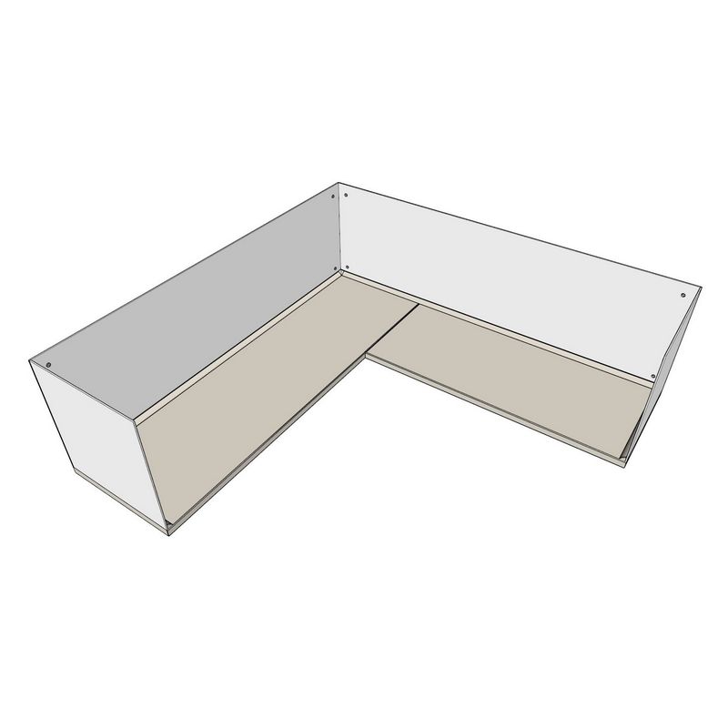 Модуль Г-образной столешницы со стеновой панелью