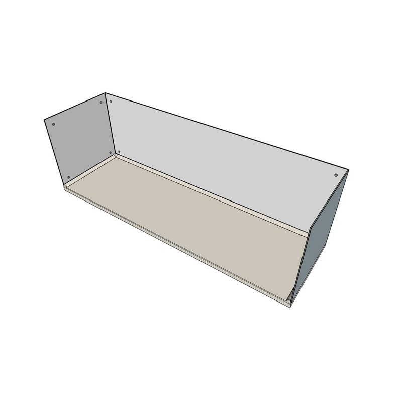 Шаблон прямой столешницы со скинали