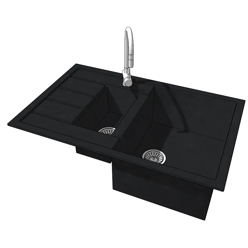 Кухонная мойка модель 4 со смесителем