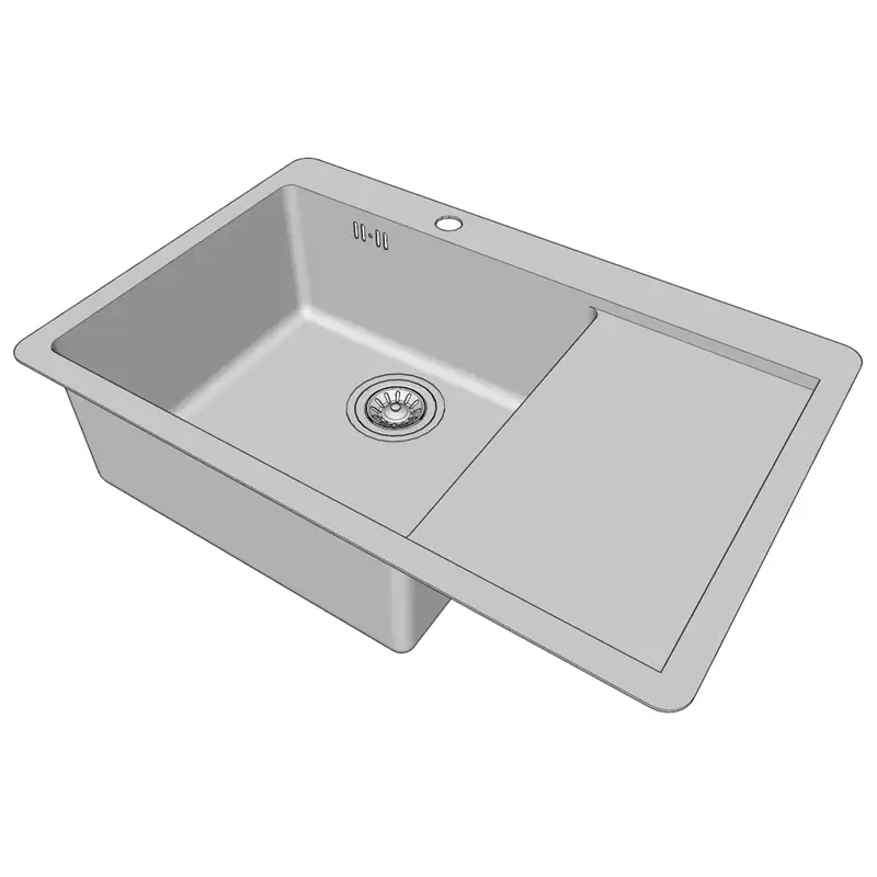 Кухонная мойка ZORG с площадкой (левая)