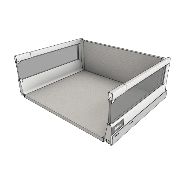 Выдвижной ящик Blum Antaro высота D царга M вставки из стекла