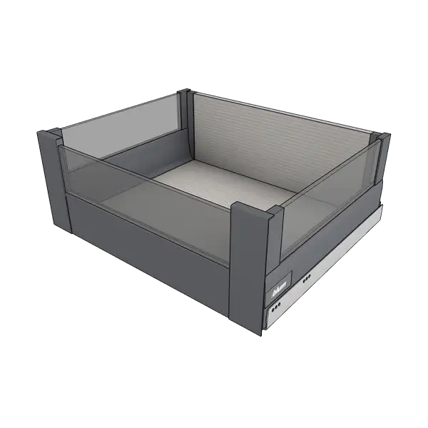 Внутренний ящик Blum Intivo D BOXCOVER вставка из стекла