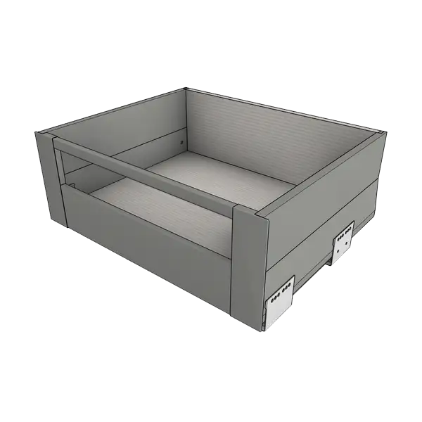 Выдвижной ящик Blum MERIVOBOX E (внутренний ящик, BOXCAP, релинг)