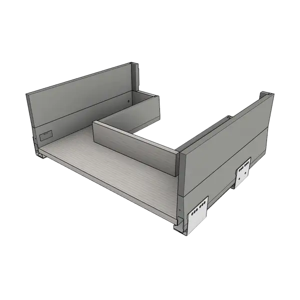 Выдвижной ящик Blum MERIVOBOX E (под мойку, BOXCAP, с центром)