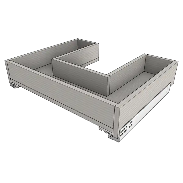 Направляющие Blum Tandem (под мойку, с центром, Дно ЛДСП)